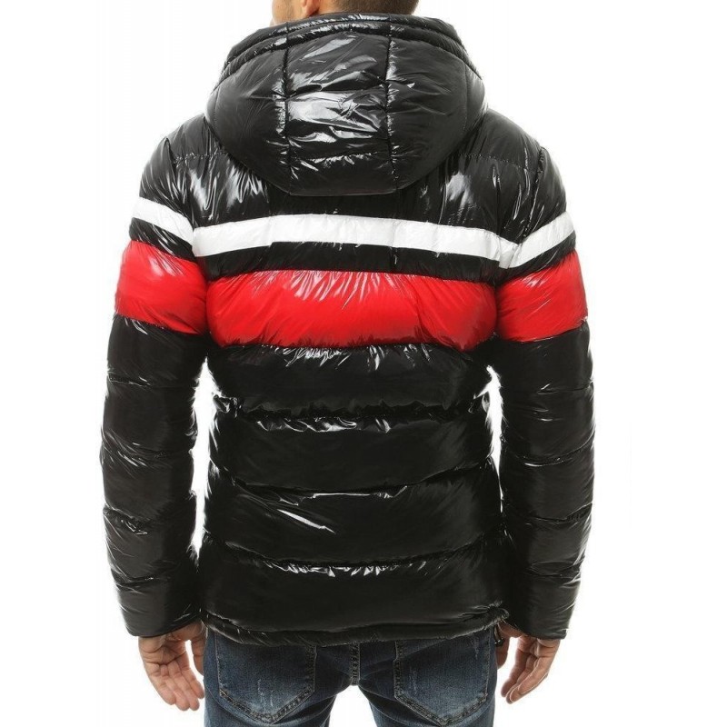 Zimná pánska bunda s kapucňou TX3422 - čierna