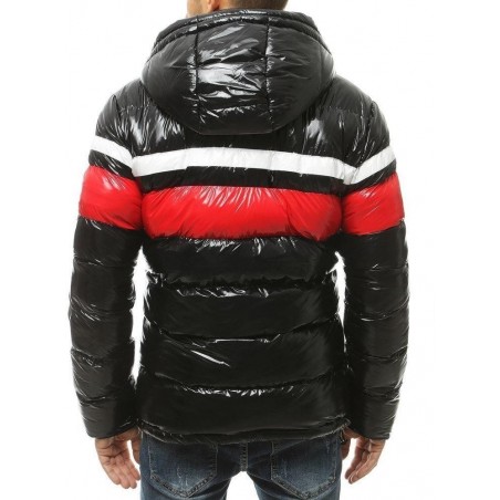 Zimná pánska bunda s kapucňou TX3422 - čierna