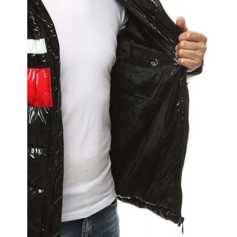 Zimná pánska bunda s kapucňou TX3422 - čierna