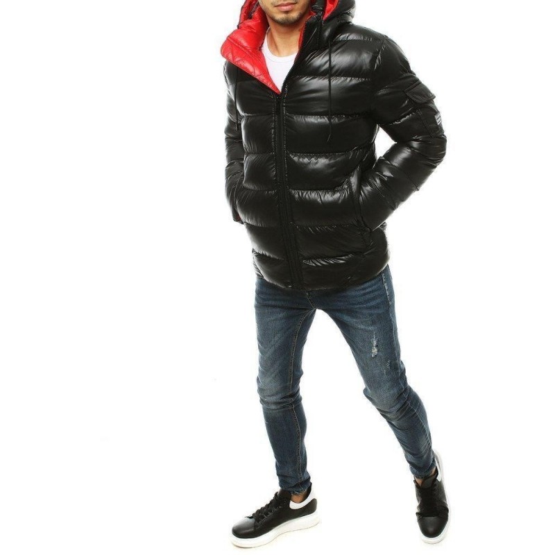 Pánska zimná čierna bunda TX3424