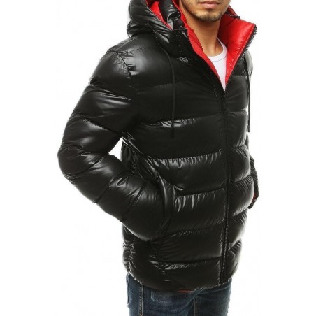 Pánska zimná čierna bunda TX3424