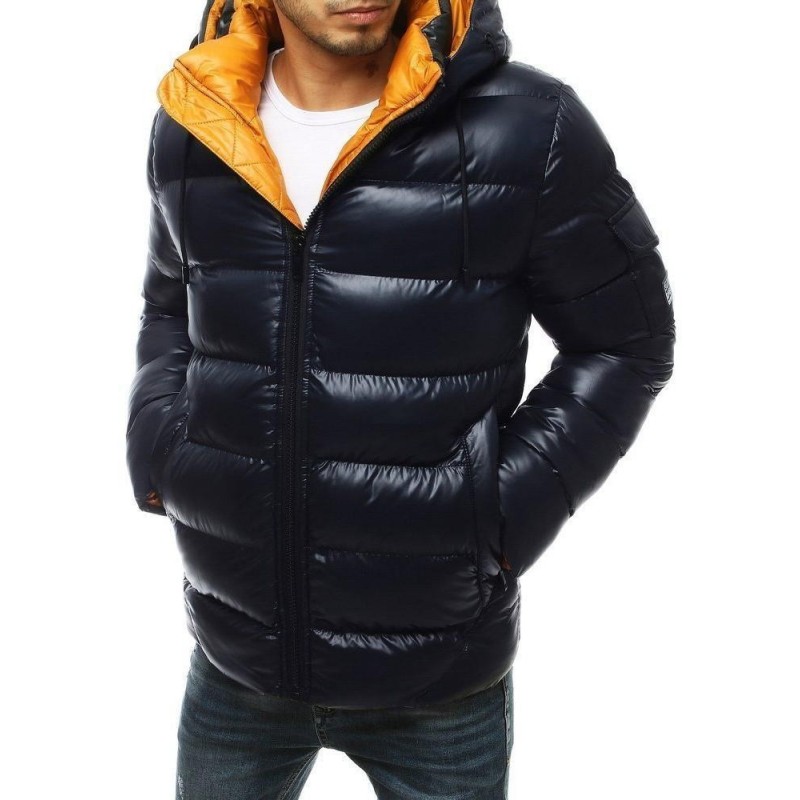 Pánska zimná tmavomodrá bunda TX3425