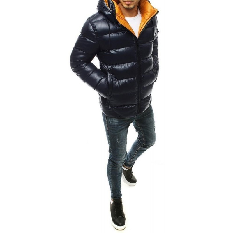 Pánska zimná tmavomodrá bunda TX3425