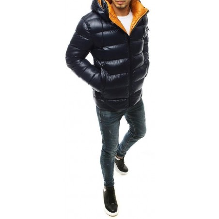 Pánska zimná tmavomodrá bunda TX3425