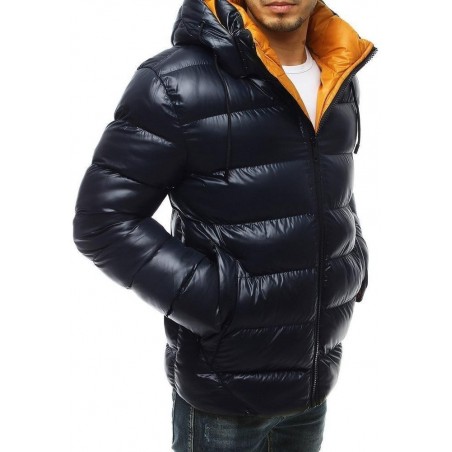 Pánska zimná tmavomodrá bunda TX3425