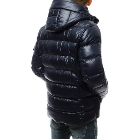 Pánska zimná tmavomodrá bunda TX3425