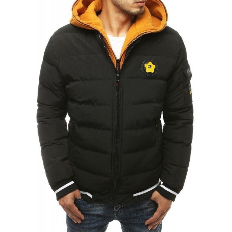 Pánska zimná čierna bunda TX3432