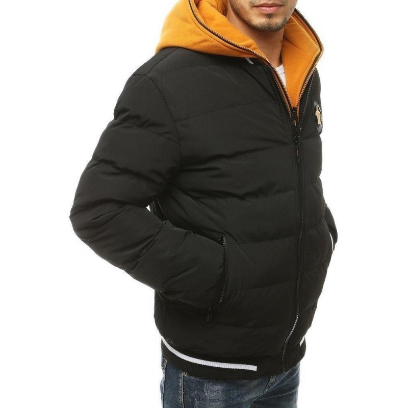 Pánska zimná čierna bunda TX3432