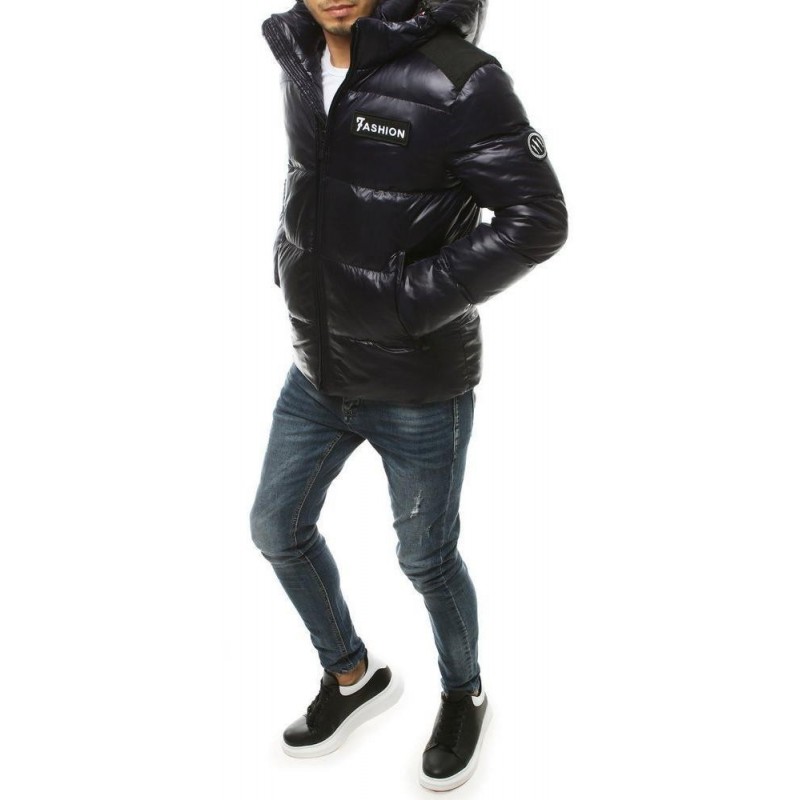 Pánska zimná prešívaná bunda TX3450 - tmavomodrá