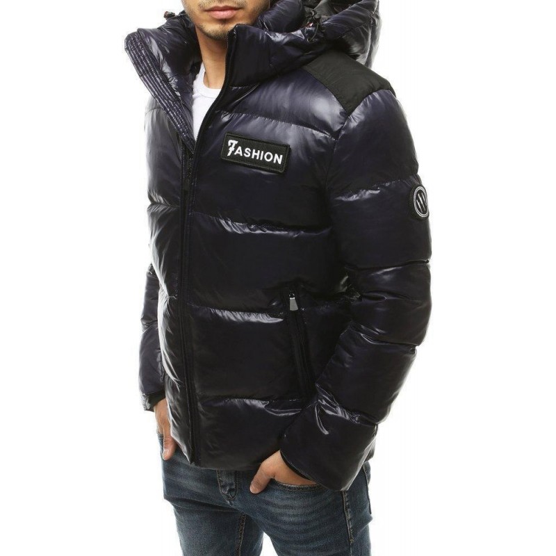 Pánska zimná prešívaná bunda TX3450 - tmavomodrá