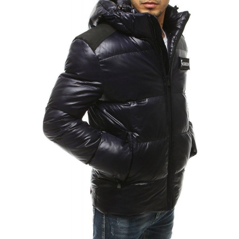 Pánska zimná prešívaná bunda TX3450 - tmavomodrá