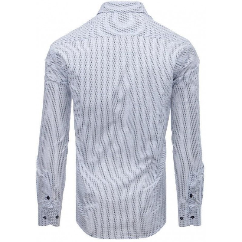 Pánska vzorovaná košeľa (dx1608) - biela