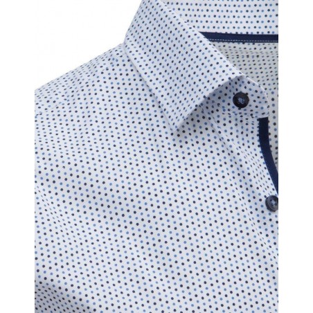 Pánska vzorovaná košeľa (dx1608) - biela
