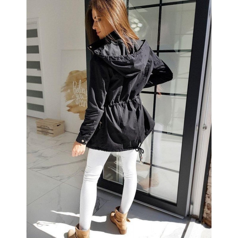 Tmavomodrá dámska parka FIRIMA TY1474