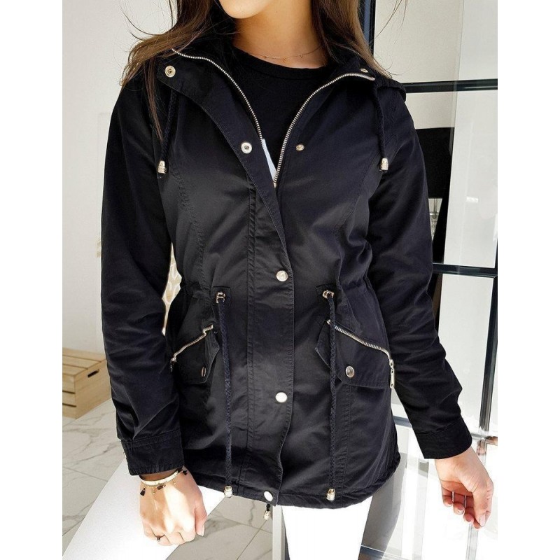 Tmavomodrá dámska parka FIRIMA TY1474