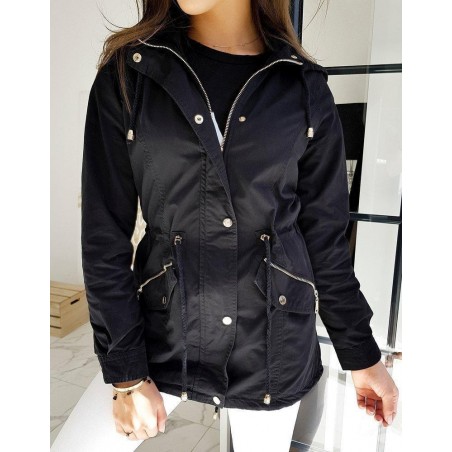 Tmavomodrá dámska parka FIRIMA TY1474