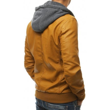 Pánska kamelová kožená bunda TX3455