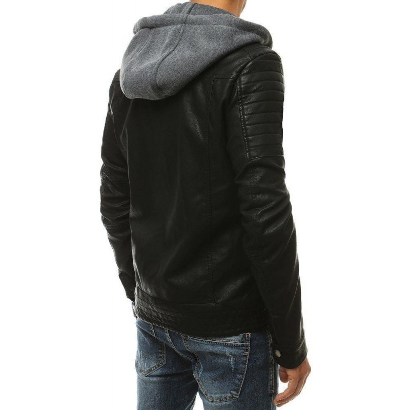 Pánska kožená bunda TX3457 - čierna