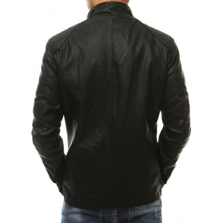 Kožená bunda pre mužov TX3462 - čierna
