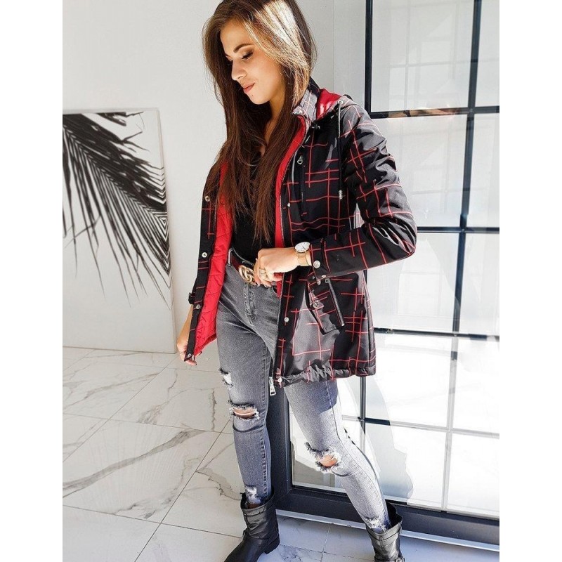 Prechodná dvojstranná dámska parka EMILLIO TY1475 - čierna