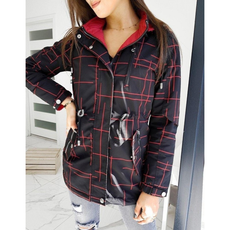 Prechodná dvojstranná dámska parka EMILLIO TY1475 - čierna