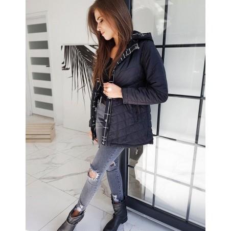 Prechodná dvojstranná dámska parka EMILLIO TY1478 - čierna