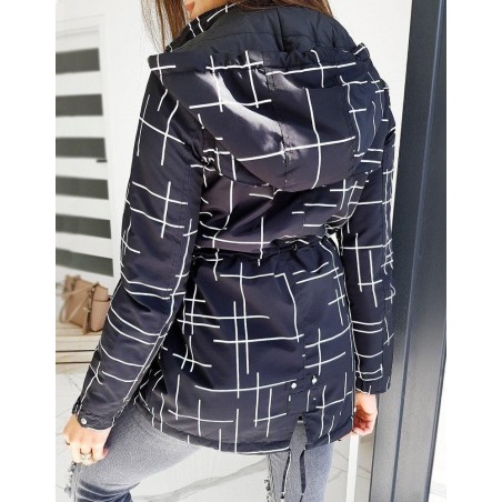 Prechodná dvojstranná dámska parka EMILLIO TY1478 - čierna