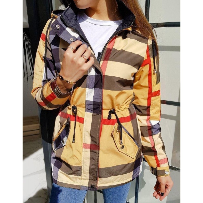 Dvojstranná prechodná dámska parka NELLA TY1480 - žltá