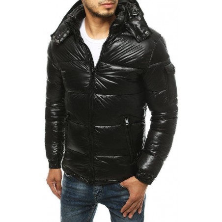 Pánska zimná čierna bunda TX3467