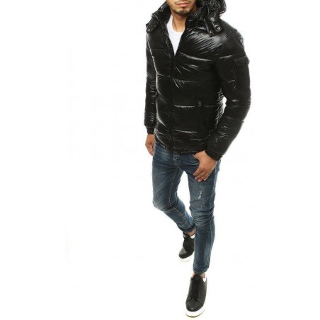 Pánska zimná čierna bunda TX3467