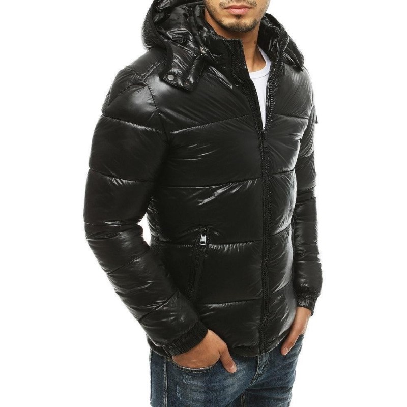 Pánska zimná čierna bunda TX3467