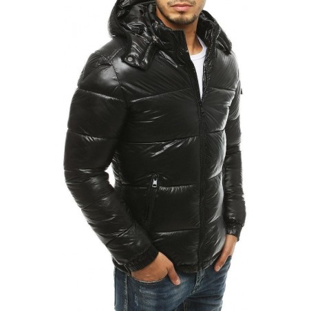 Pánska zimná čierna bunda TX3467