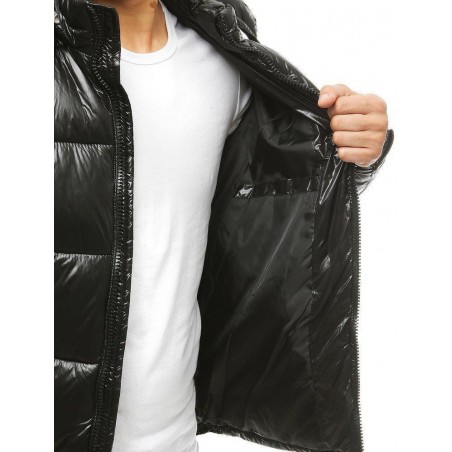 Pánska zimná čierna bunda TX3467