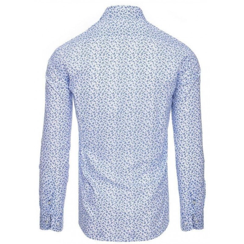 Biela vzorovaná pánska košeľa DX1938