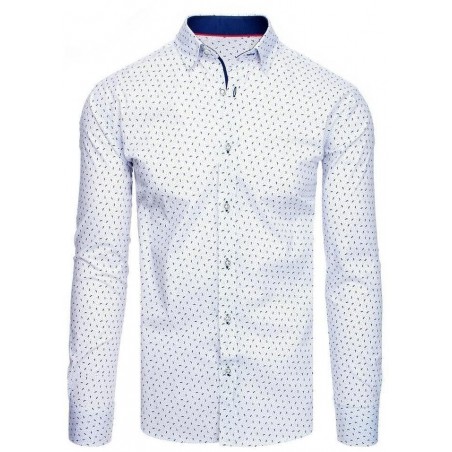 Biela pánska vzorovaná košeľa DX1940