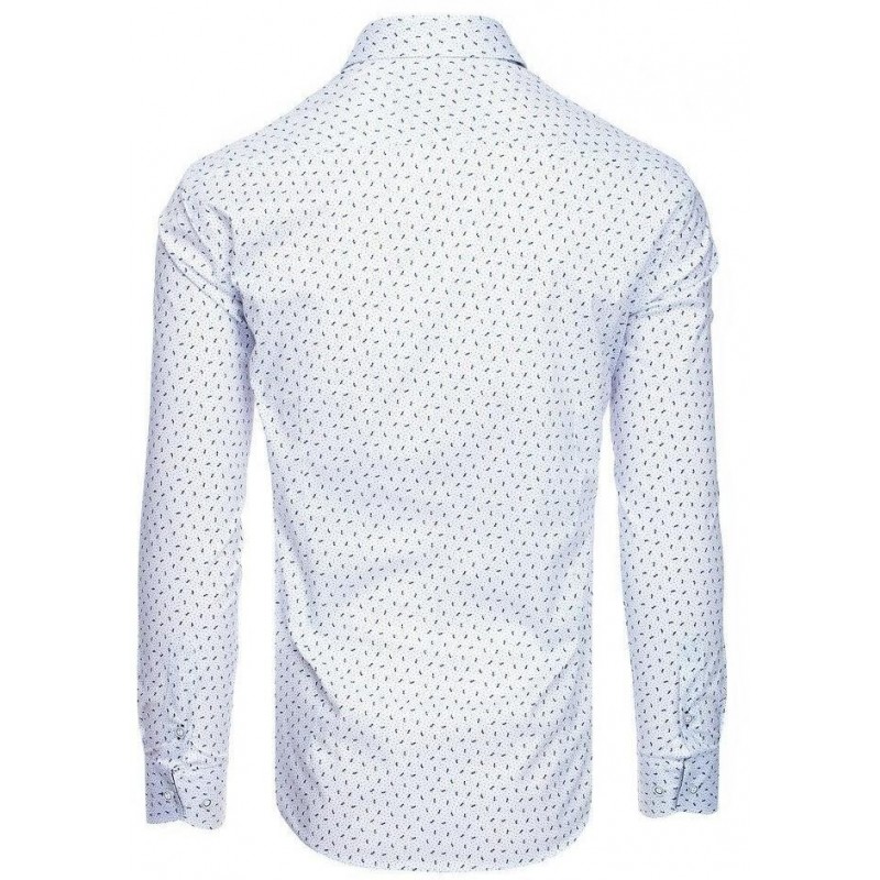 Biela pánska vzorovaná košeľa DX1940