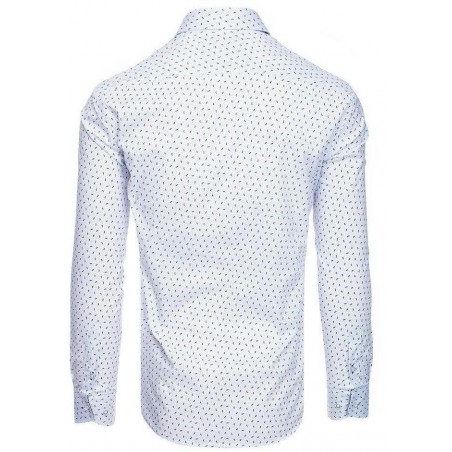 Biela pánska vzorovaná košeľa DX1940