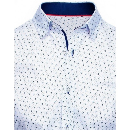 Biela pánska vzorovaná košeľa DX1940