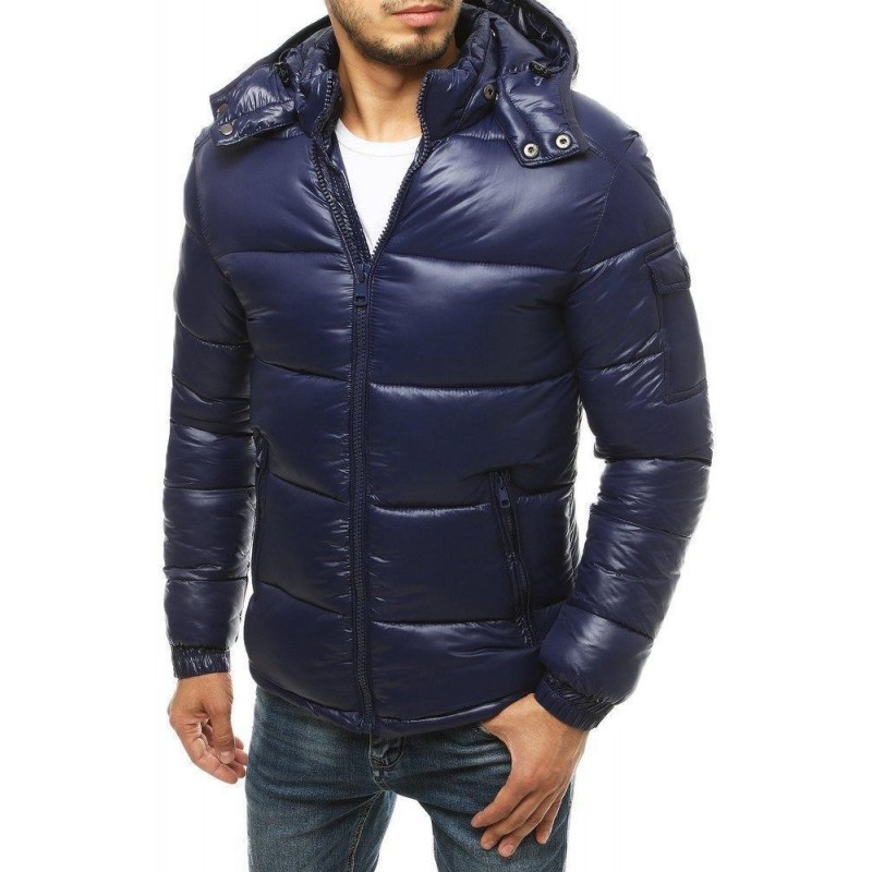 Pánska zimná tmavomodrá bunda TX3471