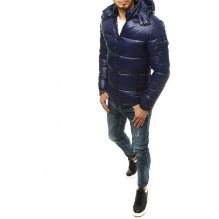 Pánska zimná tmavomodrá bunda TX3471