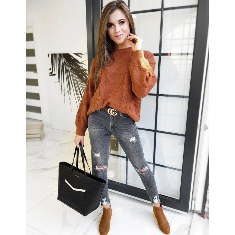 Dámsky kamelový sveter DIVISION MY0799