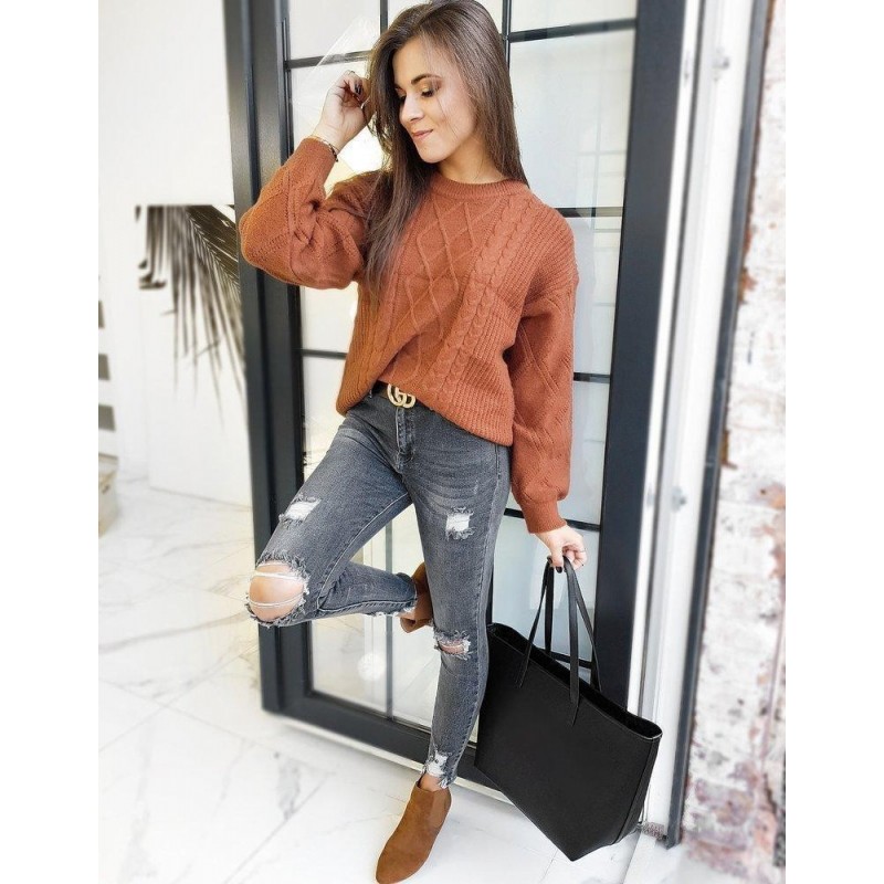 Dámsky kamelový sveter DIVISION MY0799