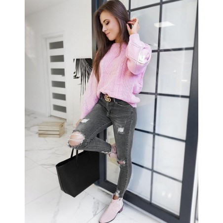 Dámsky ružový sveter DIVISION MY0801