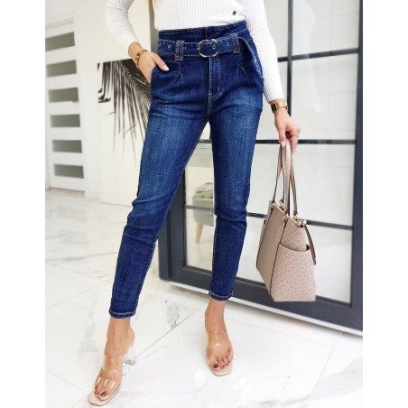 Dámske modré rifle Skinny Fit MADAMME UY0591