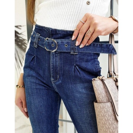 Dámske modré rifle Skinny Fit MADAMME UY0591