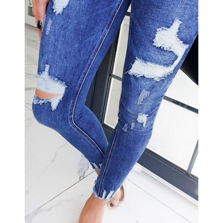 Dámske modré rifle Skinny Fit BERLINE UY0593