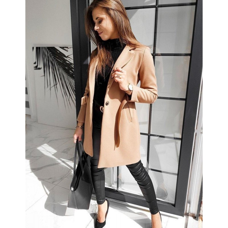 Dámsky kabát DARIO NY0366 - kamelový