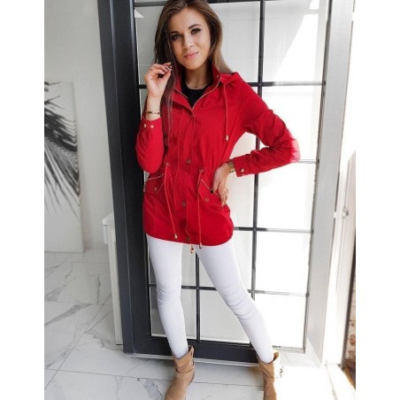 Červená dámska parka FIRIMA TY1527