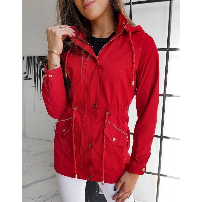 Červená dámska parka FIRIMA TY1527