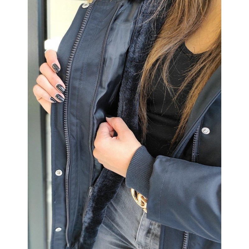 Dámska parka COTOFINO 2v1 TY1435 - tmavomodrá